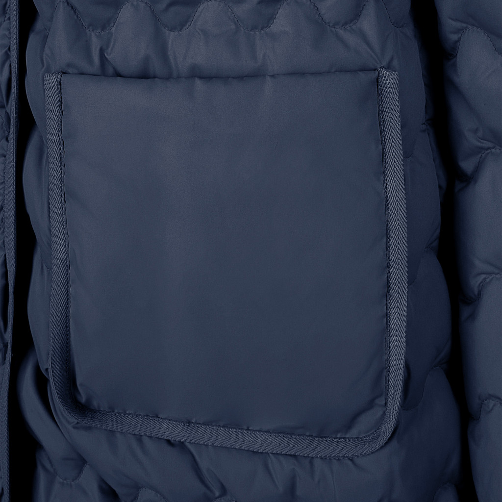 Full-length quilted coat MYLUSE WOMAN Sky captain - image number 4 | GEOX