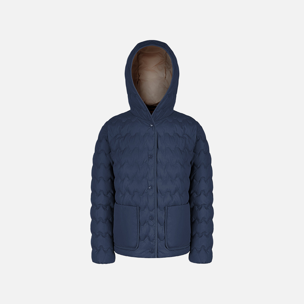 Short down jacket MYLUSE WOMAN Sky captain - image number 0 | GEOX
