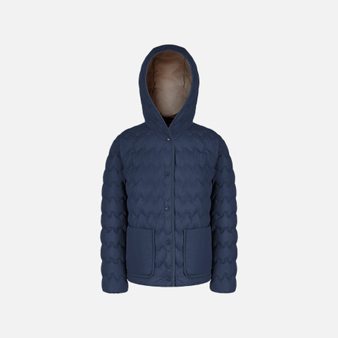 Short down jacket MYLUSE WOMAN Sky captain - image number 0 | GEOX