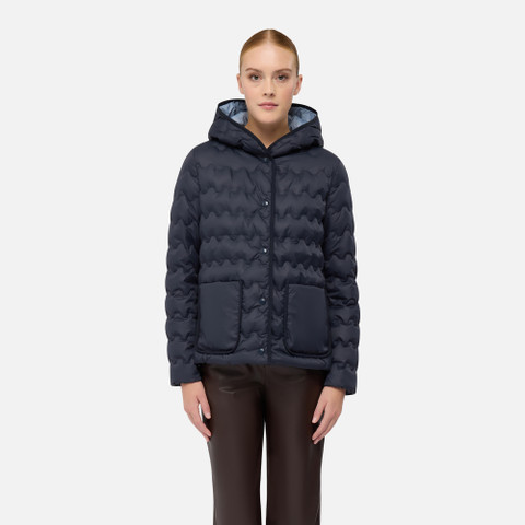 Short down jacket MYLUSE WOMAN Sky captain - image number 1 | GEOX