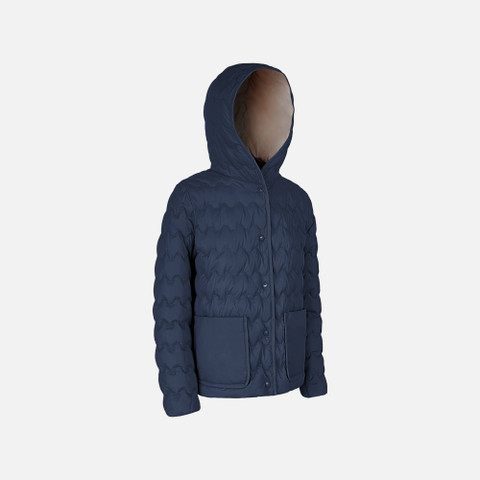 Short down jacket MYLUSE WOMAN Sky captain - image number 1 | GEOX