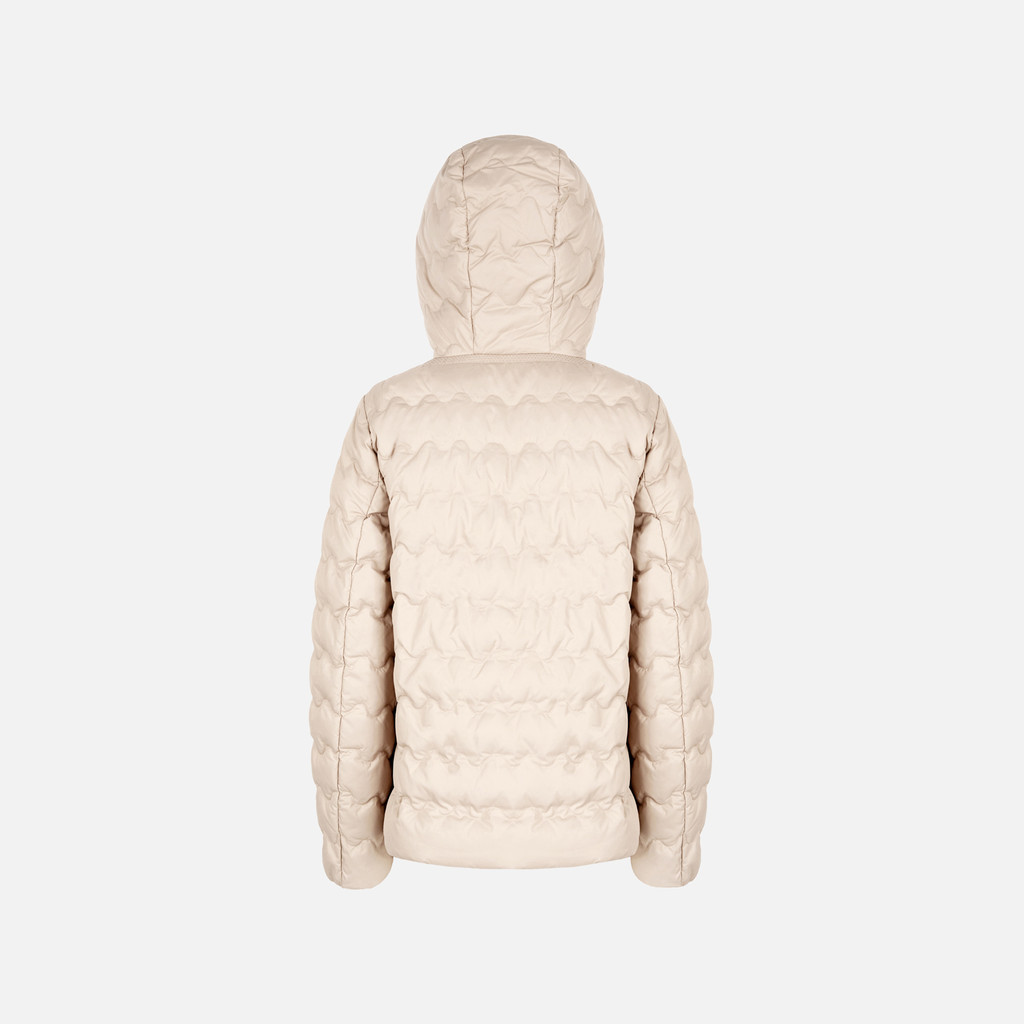 Short down jacket MYLUSE WOMAN Mid Moonbeam - image number 2 | GEOX