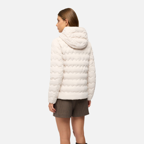Short down jacket MYLUSE WOMAN Mid Moonbeam - image number 5 | GEOX
