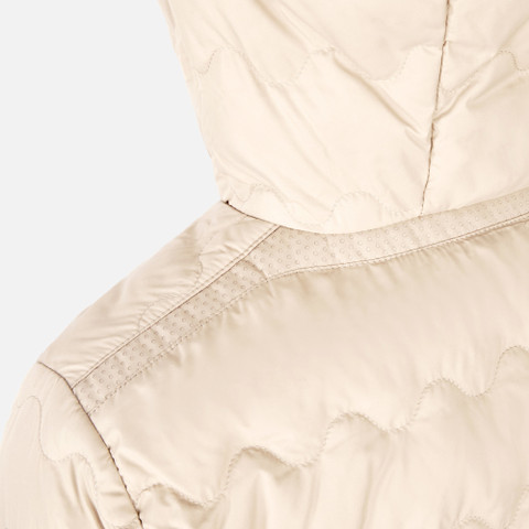 Short down jacket MYLUSE WOMAN Mid Moonbeam - image number 3 | GEOX