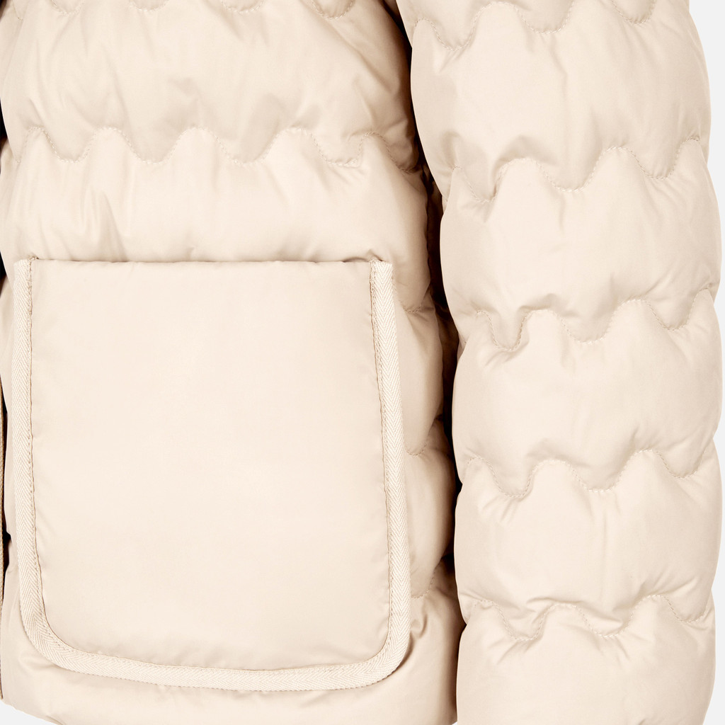 Short down jacket MYLUSE WOMAN Mid Moonbeam - image number 4 | GEOX