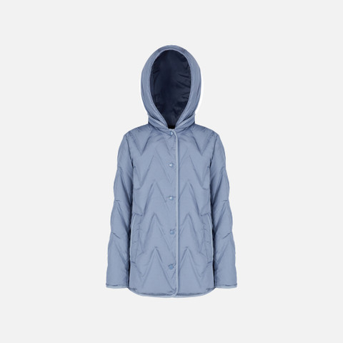 Doudoune courte PLUMMERY FEMME Bleu poussiéreux | GEOX