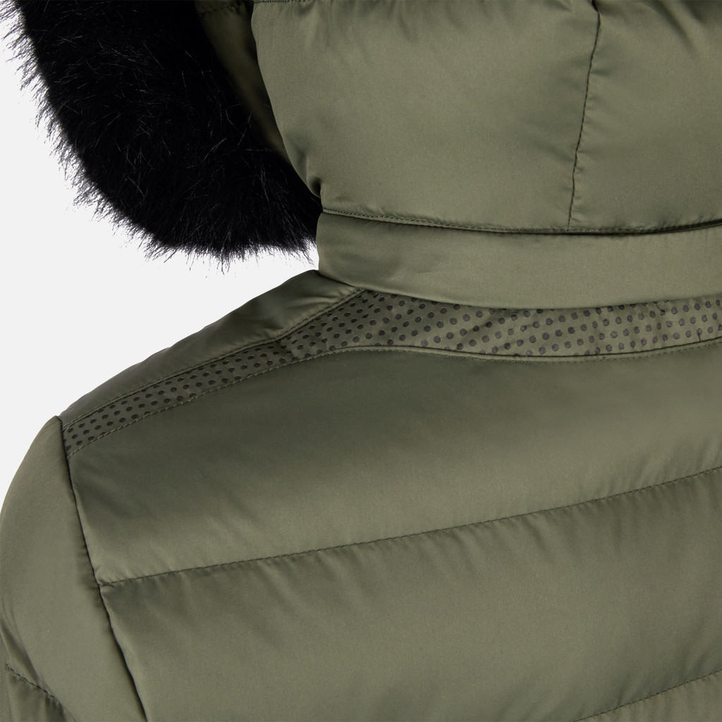 Full-length quilted coat CATRIA WOMAN Grape leaf - image number 6 | GEOX