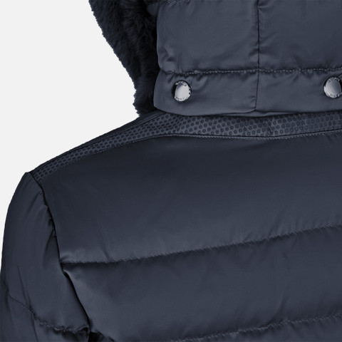 Full-length quilted coat BETTANIE WOMAN Sky captain - image number 6 | GEOX