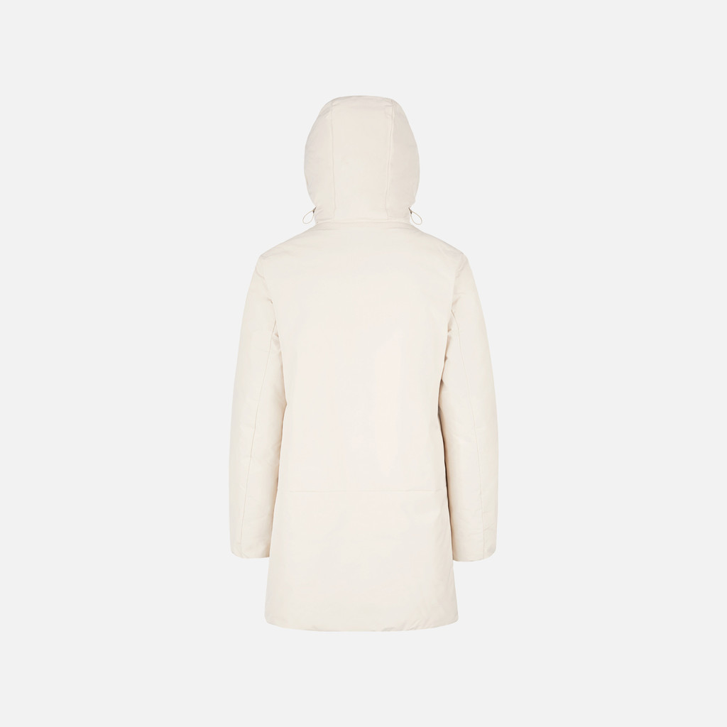 Parka long SPHERICA FEMME Gris/Vert - image number 4 | GEOX