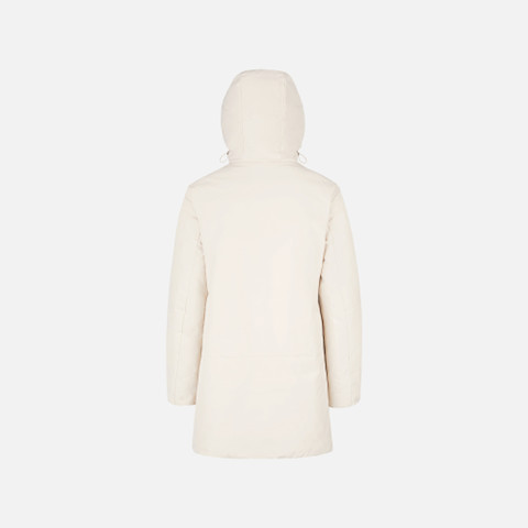 Parka long SPHERICA FEMME Gris/Vert - image number 4 | GEOX