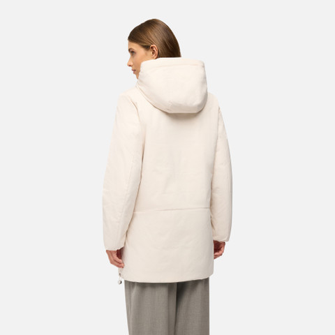 Parka long SPHERICA FEMME Gris/Vert - image number 5 | GEOX