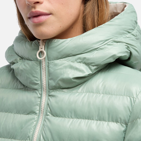 Parka long SPHERICA FEMME Gris/Vert - image number 10 | GEOX