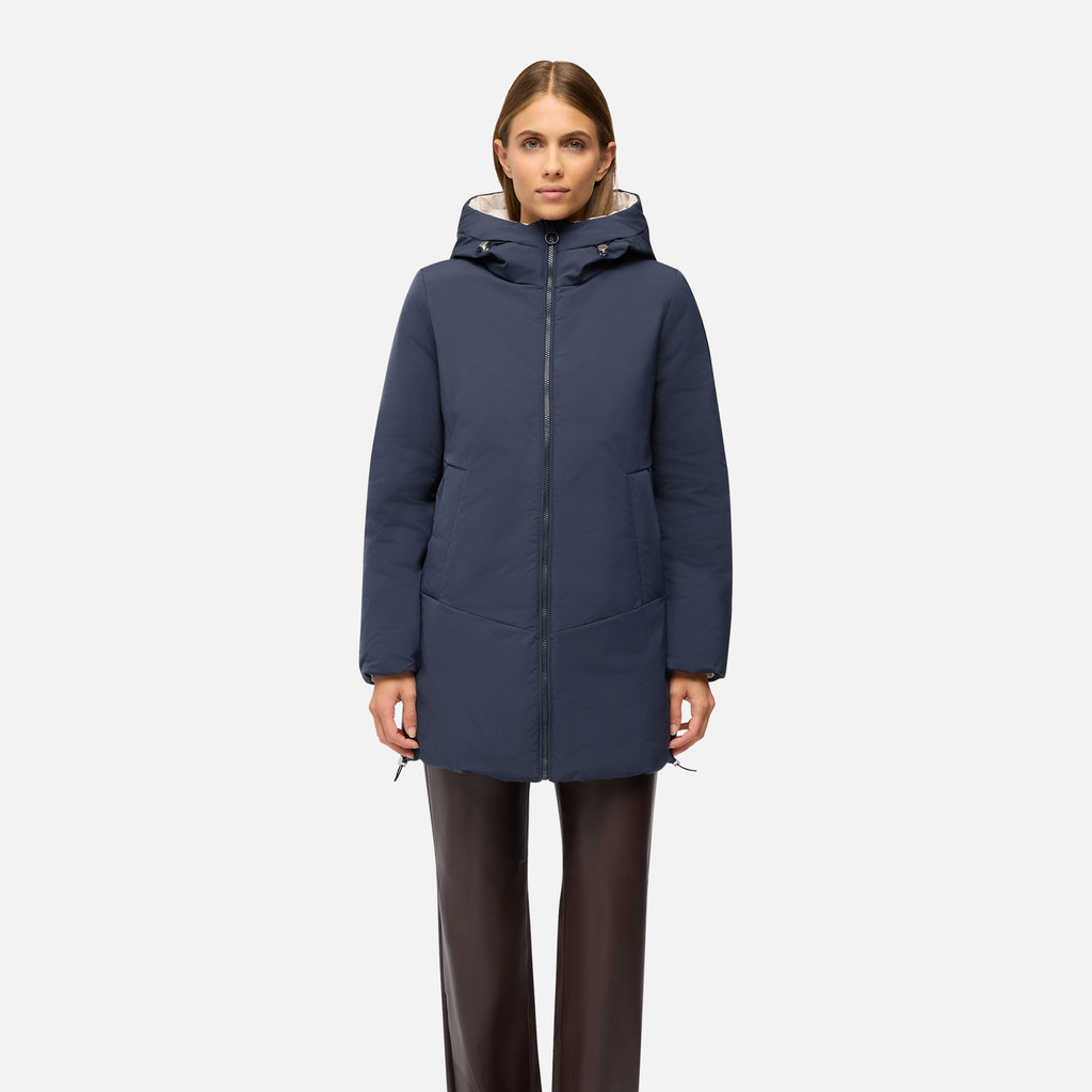 Veste matelassée SPHERICA FEMME Bleu/Beige clair - image number 1 | GEOX