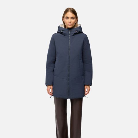 Veste matelassée SPHERICA FEMME Bleu/Beige clair - image number 1 | GEOX