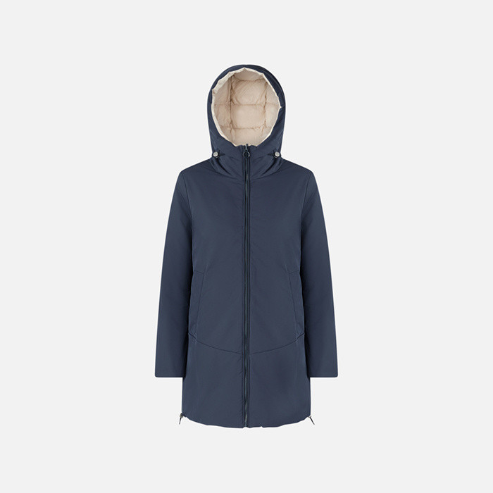 Quilted jacket SPHERICA WOMAN Sky captain/Mid Moonbeam | GEOX