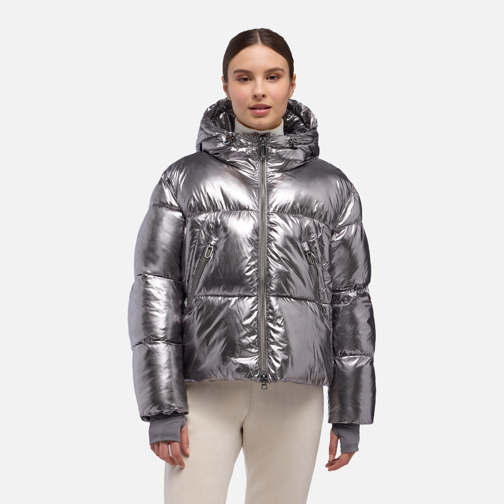 Bomber jacket SPHERICA WOMAN Gunmetal - image number 1 | GEOX