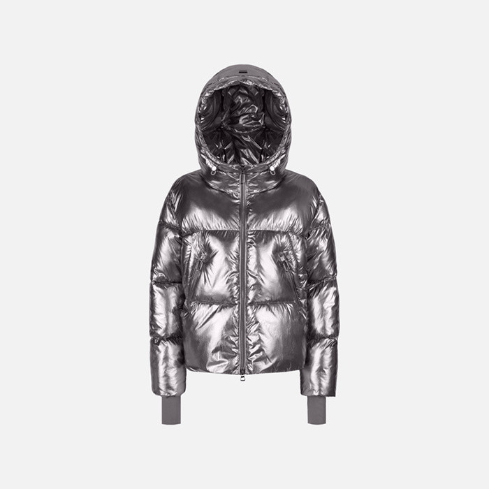Bomber jacket SPHERICA WOMAN Gunmetal | GEOX