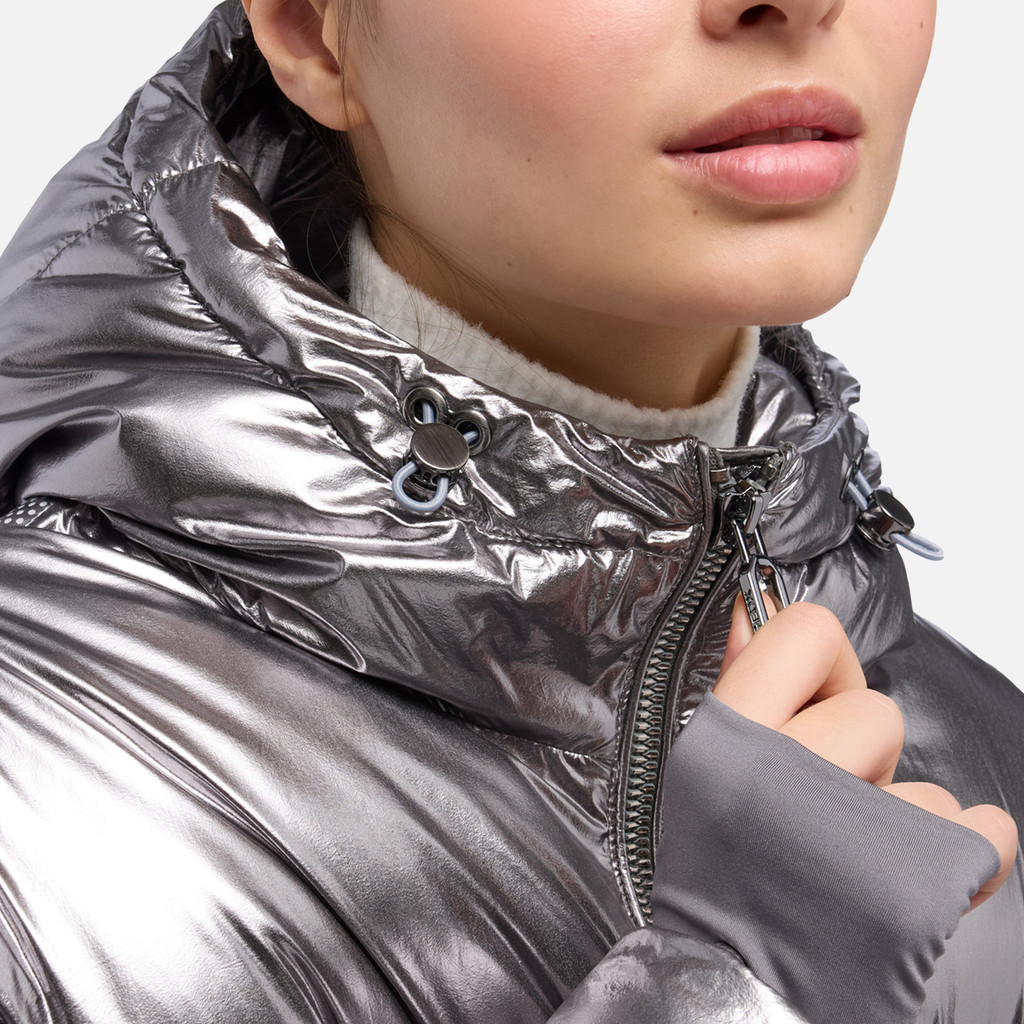 Bomber jacket SPHERICA WOMAN Gunmetal - image number 8 | GEOX