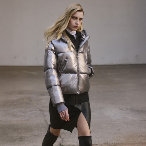 Bomber SPHERICA DONNA Grigio Scuro - image number 9 | GEOX