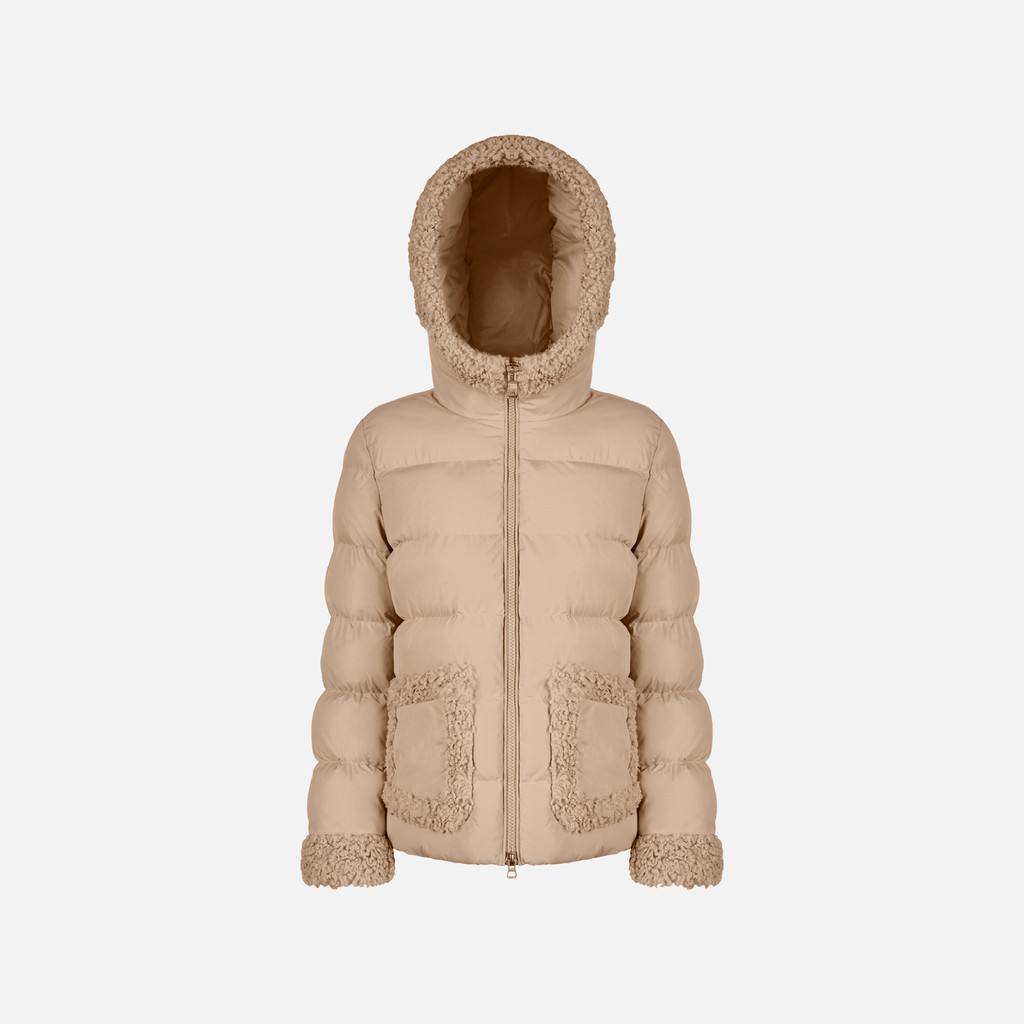Quilted parka VILDE WOMAN Natural - image number 0 | GEOX