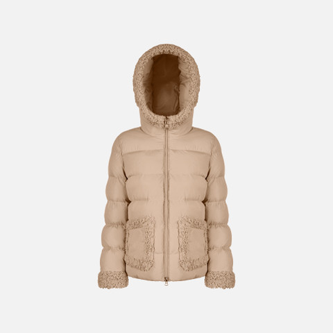 Quilted parka VILDE WOMAN Natural - image number 0 | GEOX