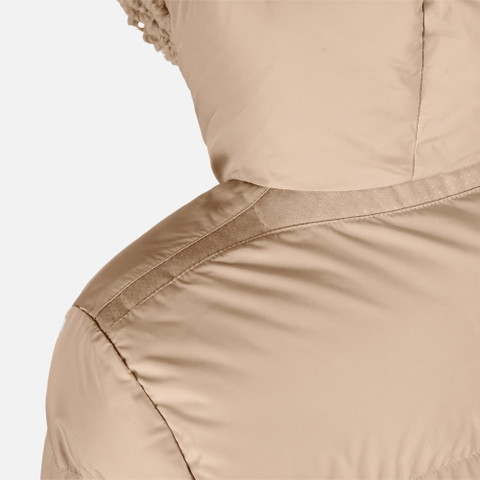 Quilted parka VILDE WOMAN Natural - image number 3 | GEOX