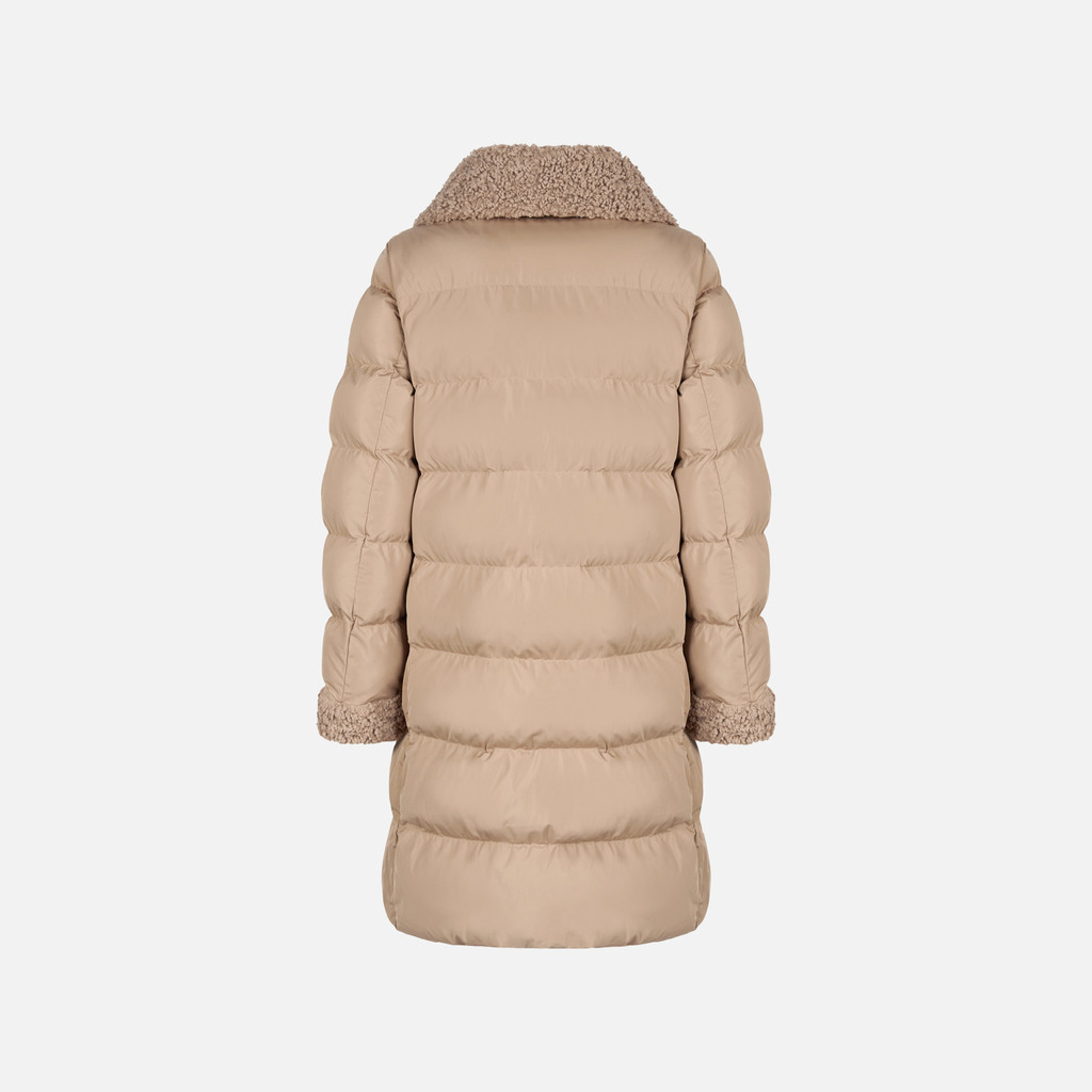 Quilted jacket VILDE WOMAN Natural - image number 4 | GEOX