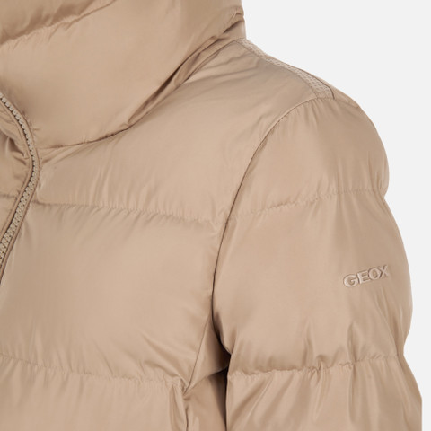 Quilted jacket VILDE WOMAN Natural - image number 7 | GEOX