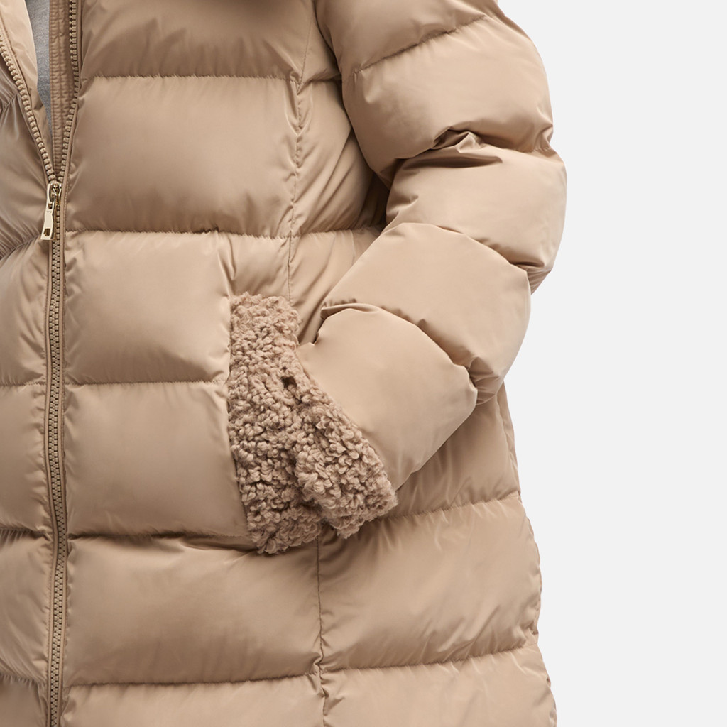 Quilted jacket VILDE WOMAN Natural - image number 8 | GEOX