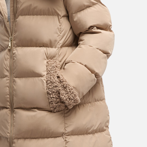 Quilted jacket VILDE WOMAN Natural - image number 8 | GEOX