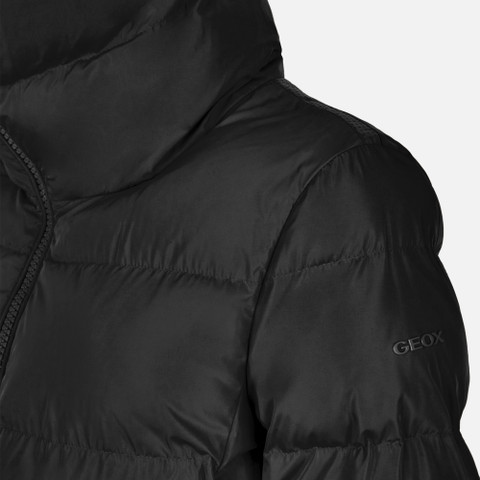 Quilted jacket VILDE WOMAN Black - image number 4 | GEOX