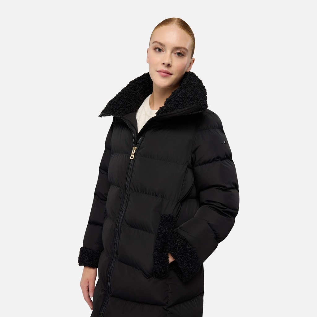 Giacca trapuntata VILDE DONNA Nero - image number 3 | GEOX