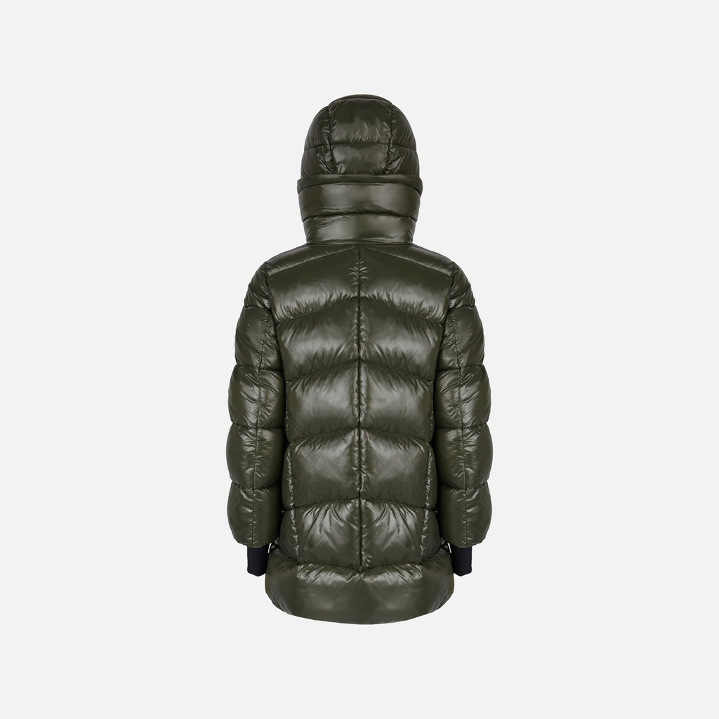 Quilted parka SERILDA WOMAN Grape leaf - image number 4 | GEOX