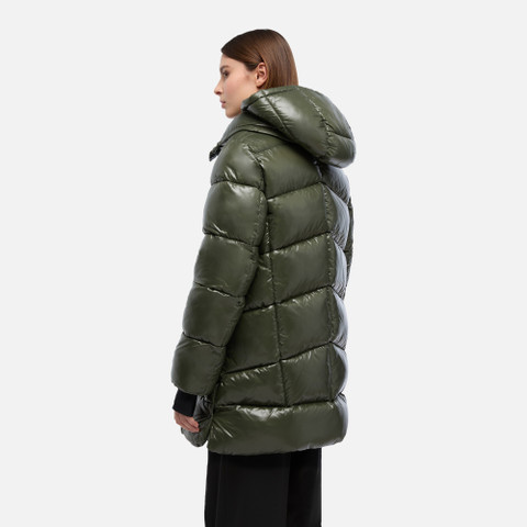 Quilted parka SERILDA WOMAN Grape leaf - image number 5 | GEOX
