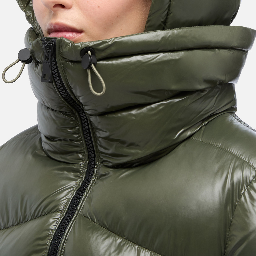 Quilted parka SERILDA WOMAN Grape leaf - image number 8 | GEOX