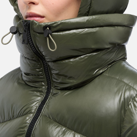 Quilted parka SERILDA WOMAN Grape leaf - image number 8 | GEOX
