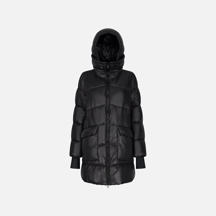 Quilted parka SERILDA WOMAN Black | GEOX