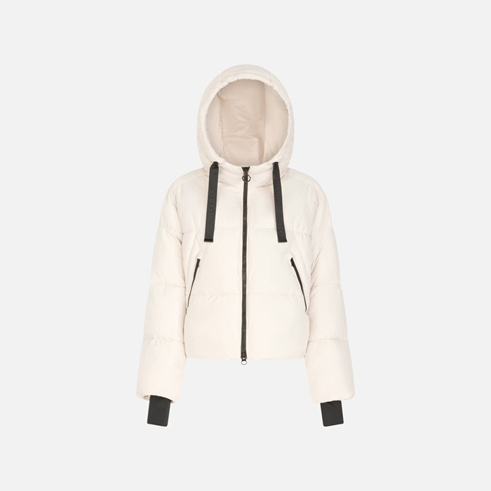 Quilted parka SPHERICA WOMAN Mid Moonbeam | GEOX