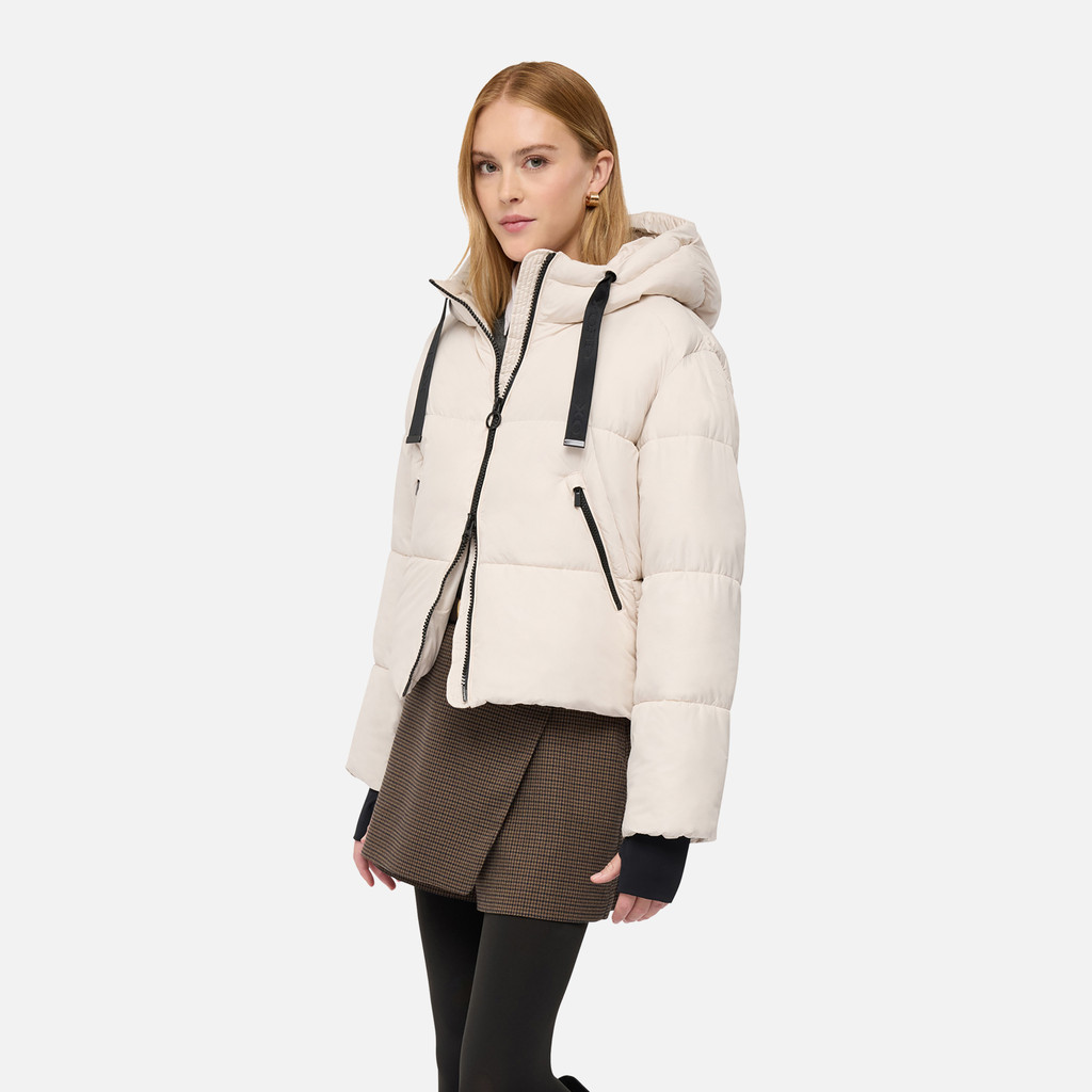 Parka matelassée SPHERICA FEMME Beige clair - image number 3 | GEOX
