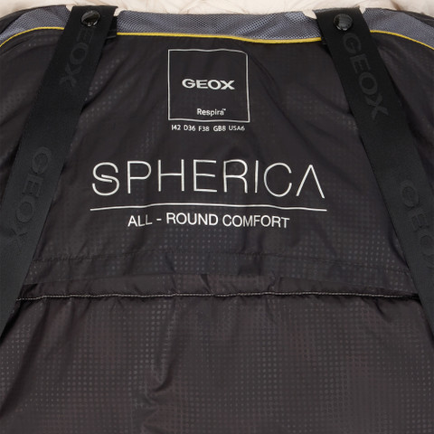 Parka matelassée SPHERICA FEMME Beige clair - image number 9 | GEOX