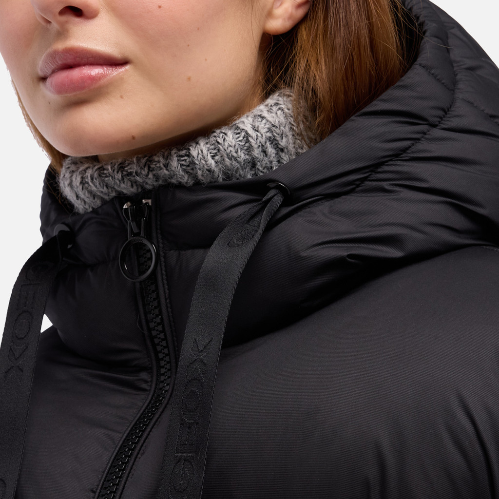 Quilted parka SPHERICA WOMAN Black - image number 8 | GEOX