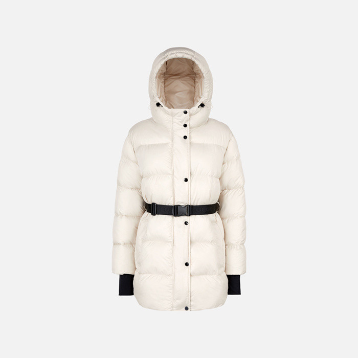 Quilted parka SPHERICA WOMAN Mid Moonbeam | GEOX