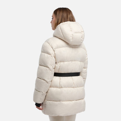 Quilted parka SPHERICA WOMAN Mid Moonbeam - image number 5 | GEOX