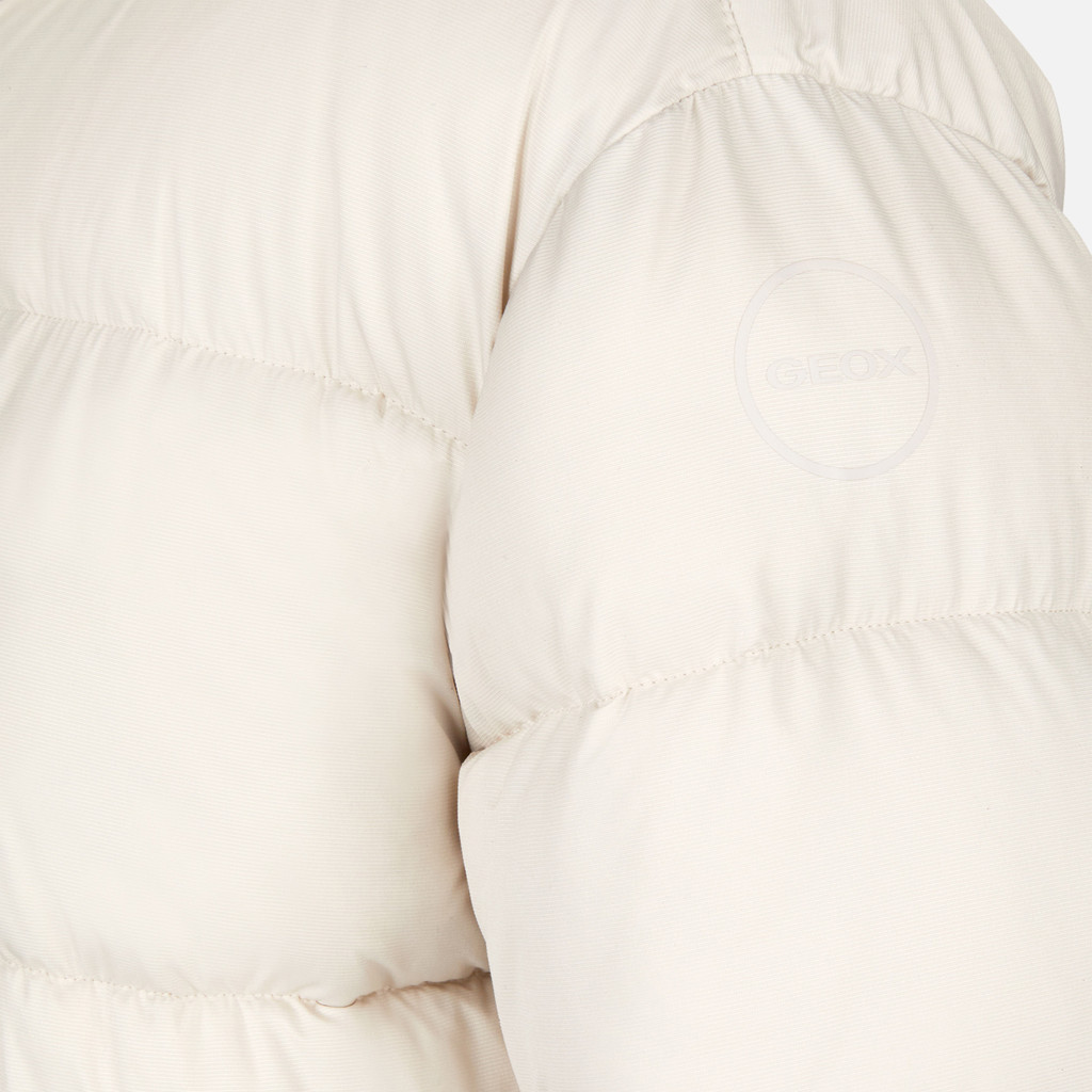 Quilted parka SPHERICA WOMAN Mid Moonbeam - image number 7 | GEOX