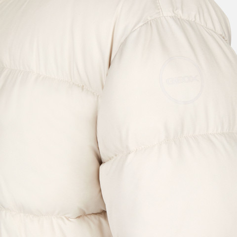 Quilted parka SPHERICA WOMAN Mid Moonbeam - image number 7 | GEOX