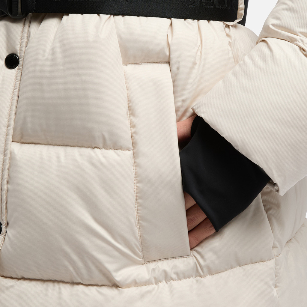 Quilted parka SPHERICA WOMAN Mid Moonbeam - image number 8 | GEOX
