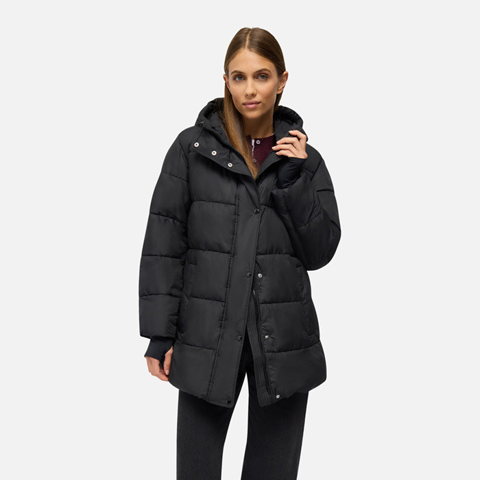 Quilted parka SPHERICA WOMAN Black | GEOX