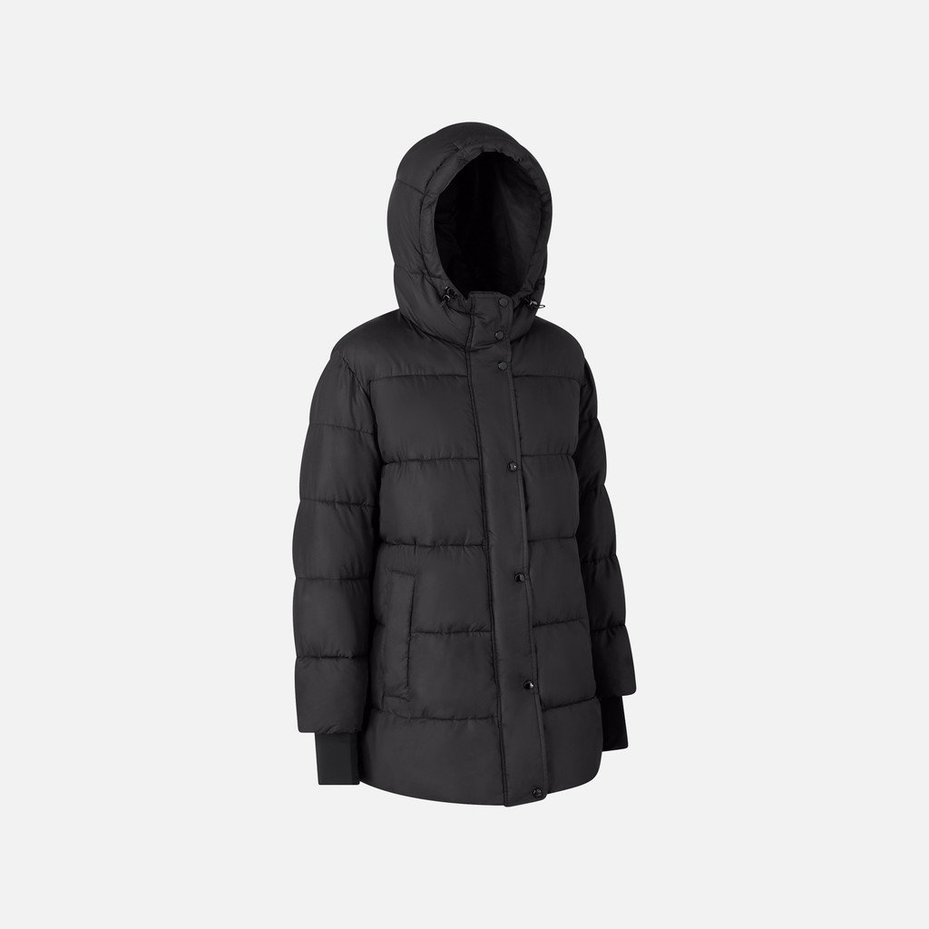Quilted parka SPHERICA WOMAN Black - image number 4 | GEOX