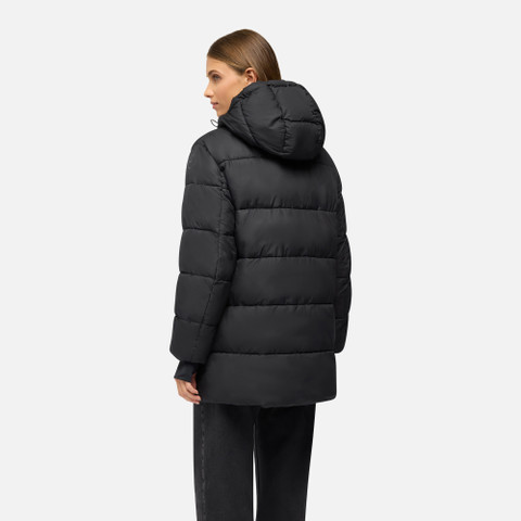 Quilted parka SPHERICA WOMAN Black - image number 5 | GEOX