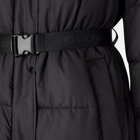 Quilted parka SPHERICA WOMAN Black - image number 7 | GEOX